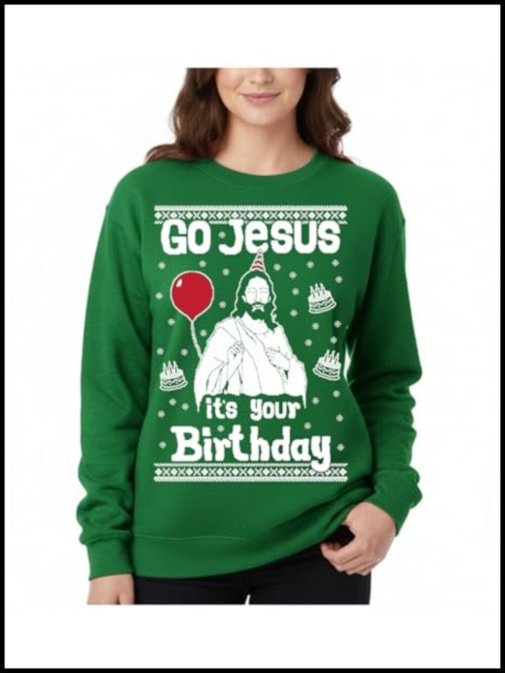 Christmas Graphic Sweatshirt Womens Pullover Crew Neck Long Sleeve Holiday